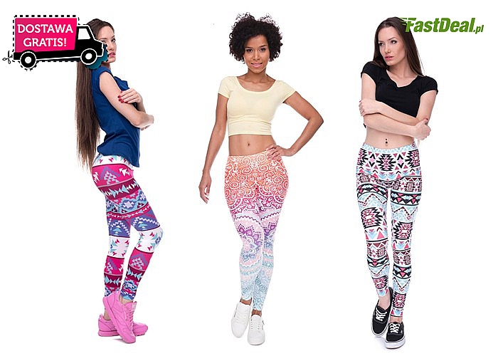 Świetne damskie legginsy – wiele wzorów i kolorów!