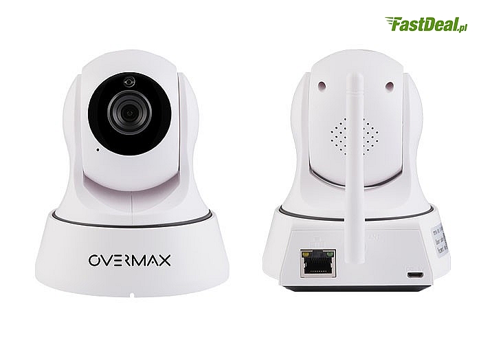 Bezprzewodowa kamera WiFi do monitoringu Overmax Camspot 3.3! Kolor biały!