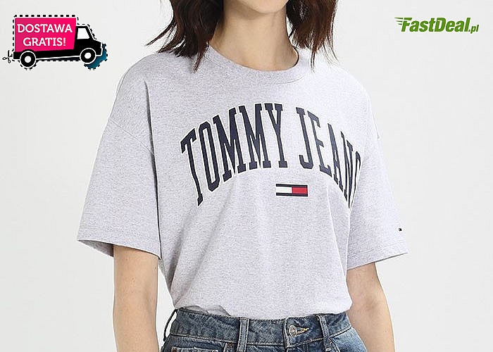 Oversizowa koszulka damska od Tommy Hilfiger. 6 modnych kolorów do wyboru!