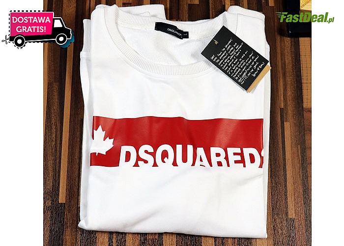 Nowość! Bluza męska znanej marki Dsquared2! Najwyższa jakość wykonania! Doskonała dla każdego!