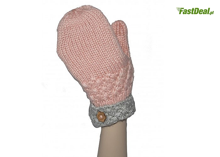 Wełniane rękawiczki damskie . Ciepłe, jednopalczaste dostępne w dziesięciu kolorach,