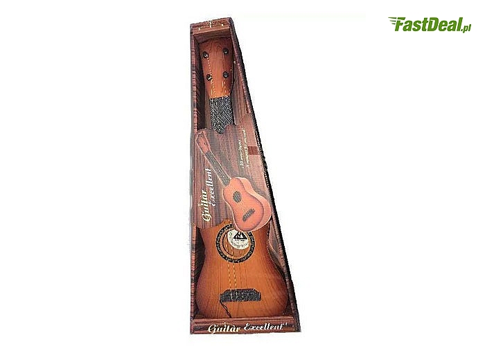 Gitara akustyczna dla najmłodszych muzyków. Gitara strunowa to idealny prezent dla małych dzieci lubiących muzykę.