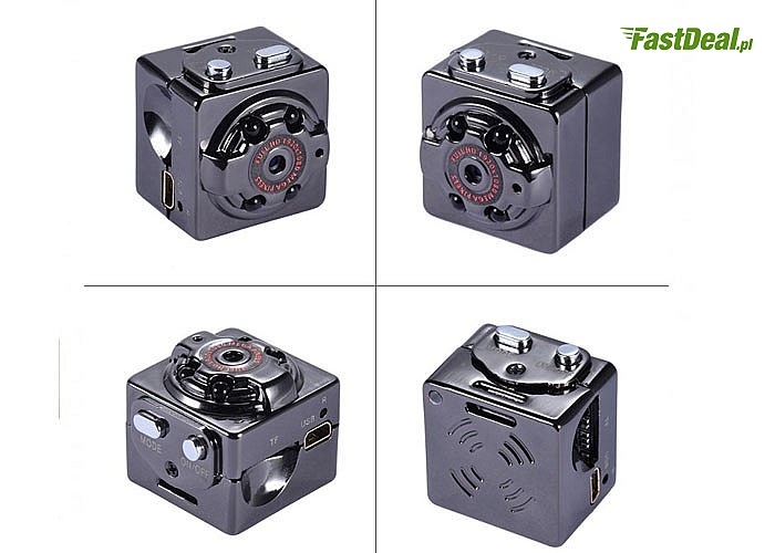 Mini kamera szpiegowska przenośna z detektorem ruchu .Możesz ją zamontować w dowolnym miejscu