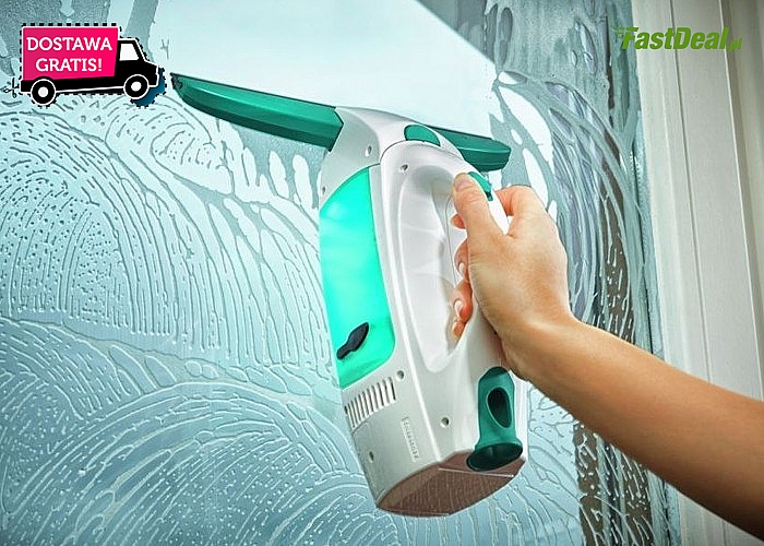 Leifheit Odkurzacz Elektryczny Do Okien, drążek, myjka to ekskluzywny zestaw do czyszczenia okien i płaskich powierzchni