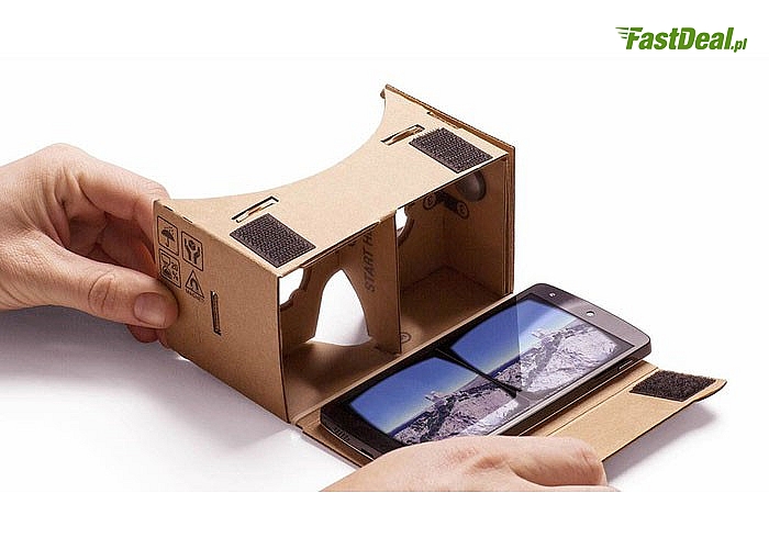 OKULARY GOOGLE CARDBOARD 3D VR – wirtualny świat 3D na wyciągnięcie ręki!