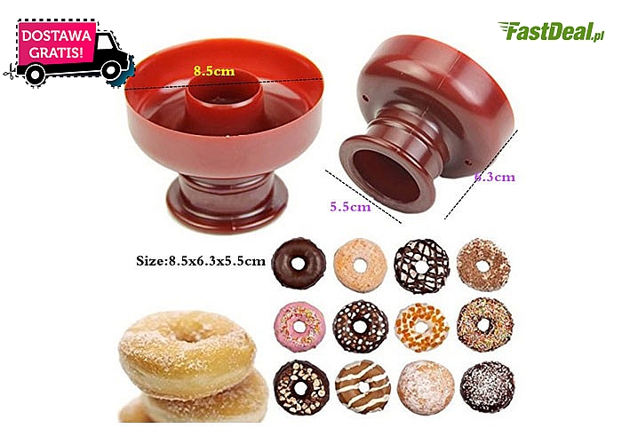 Praktyczne urządzenie do samodzielnego wykonania amerykańskich pączków typu donut
