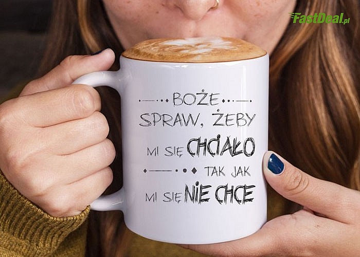 Kubek który zawsze wywołuje uśmiech na twarzy . Doskonały i praktyczny pomysł na prezent !!!