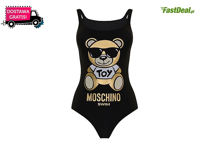 Jednoczęściowy strój kąpielowy z logo Moschino.