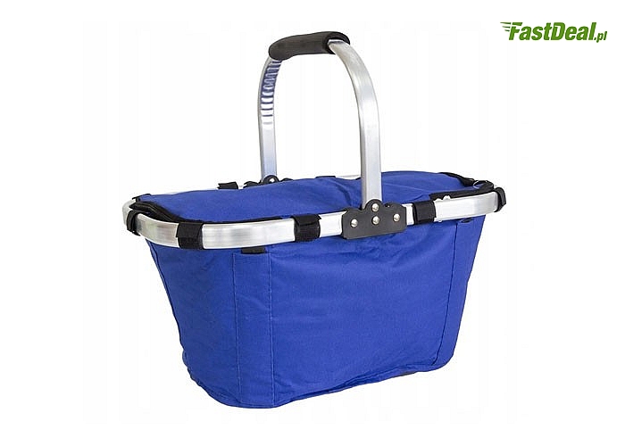 Koszyk biwakowy z termiczna osłoną, niezbędny podczas letnich pikników, plażowania czy biwakowania