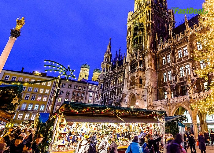 Czeka na Ciebie niezapomniany klimat jarmarku świątecznego w Monachium!Przejazd, zwiedzanie i opieka w pakiecie.