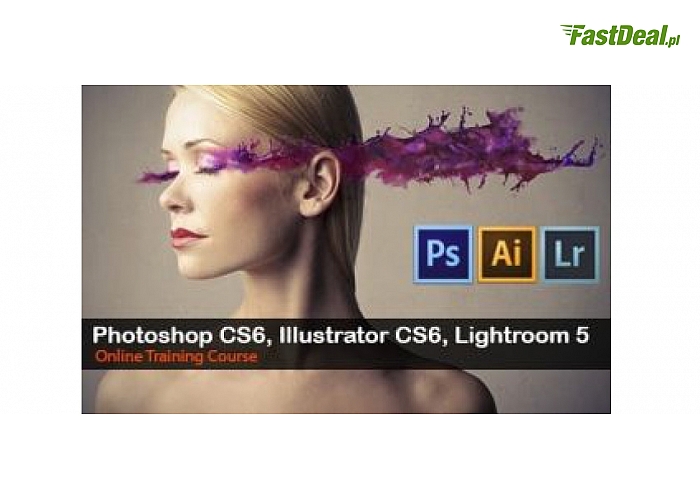 3, 12, 24 miesięczny dostęp do internetowych kursów z pakietów Adobe(photoshop CS6, Illustrator CS6 oraz Lightroom 5)