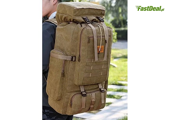 Bardzo pojemny plecak militarny, nie zastąpiony w każdej wyprawie survivalowej