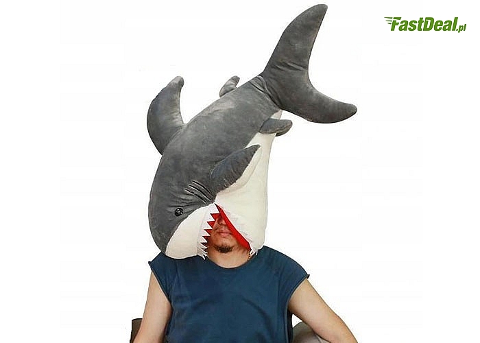 Maskotka dla dzieci – duży rekin! 90 cm! Hit sezonu!