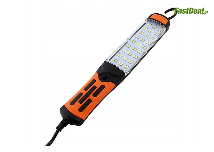 Niezawodna, doświetlająca lampa LED dla majsterkowiczów wyposażona w 60 silnych diod LED