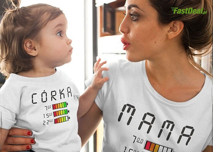 Uroczy zestaw koszulek dla mamy i córki zakochacie się w nich od pierwszego spojrzenia