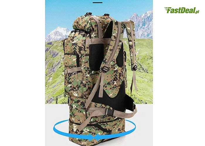 Plecak w wojskowym stylu będzie idealnym kompanem dla entuzjastów spędzania czasu na świeżym powietrzu