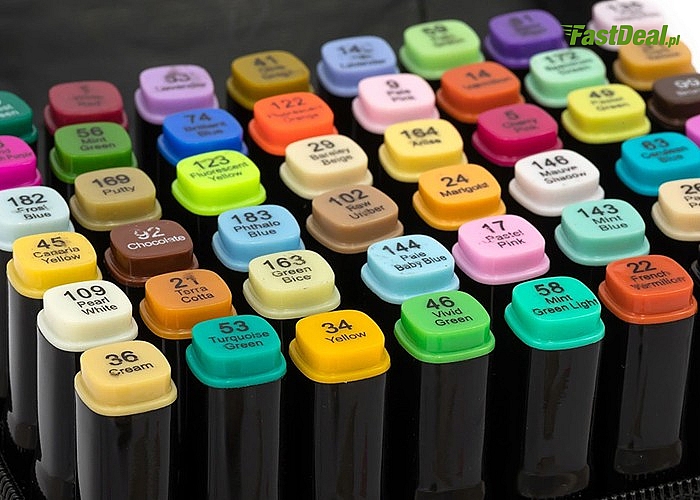 Dwustronne markery alkoholowe Touch Cool! Do wyboru 48 lub 80 sztuk!