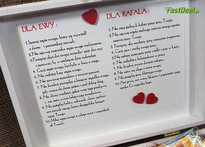 Niezbędnik małżeński! Doskonały prezent dla nowożeńców! Najwyższa jakość! Personalizowany!