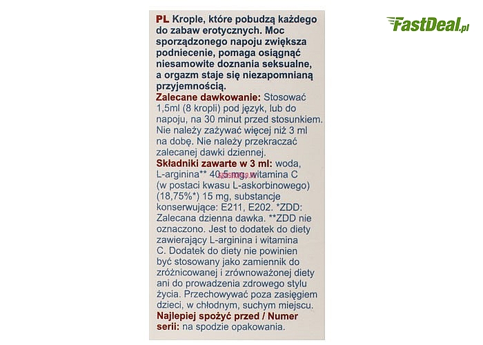 Hiszpańska mucha to produkt dla tych, którzy chcą podnieść jakość i intensywność życia seksualnego.