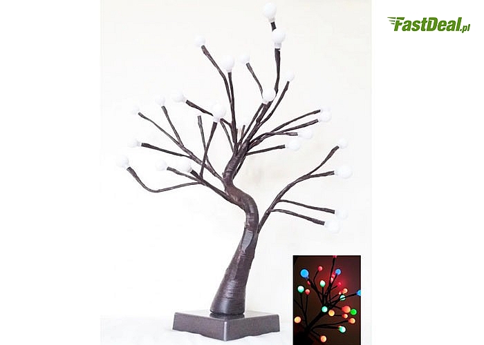 Lampka w kształcie drzewka bonsai! Sprawdzi się się nie tylko jako świąteczna ozdoba! Oświetli każde nowoczesne wnętrze