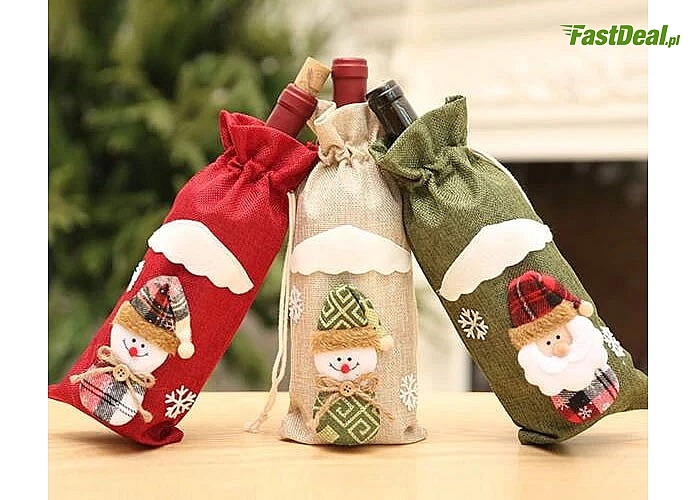 Uroczy pokrowiec na butelkę wina sprawi, że każdy świąteczny stół będzie wyjątkowy