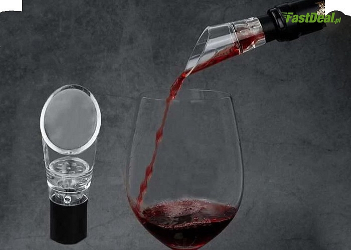 Nalej wino w elegancki sposób! Silikonowy nalewak pasujący do każdej butelki!