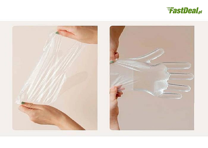 Rękawiczki jednorazowe chronią ręce przed zabrudzeniami i można stosować je do kontaktu z żywnością