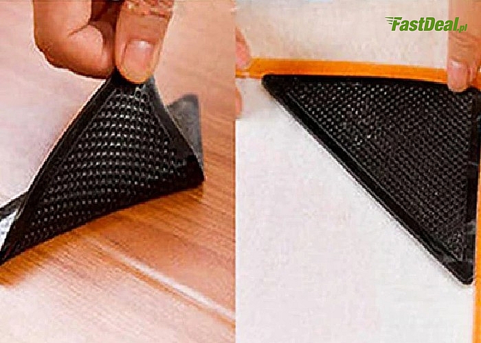 Idealne pod każdy dywan i wycieraczkę! Małe maty antypoślizgowe wielokrotnego użytku.