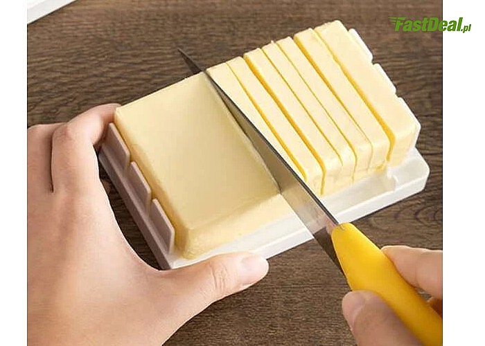 Porcjowane, miękkie masło w kilka chwil! Pudełko do masła z podziałką do krojenia!