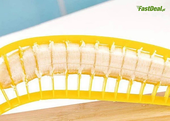 Dzięki temu urządzeniu szybko, łatwo i wygodnie pokroisz banany na równe kawałki