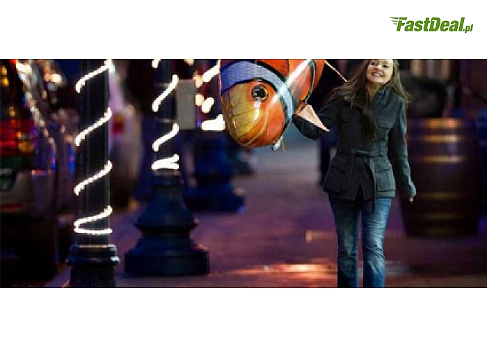 W Pewnej Odległości Od ściany Ustawiono Zdalnie Sterowaną Zabawkę 47 zł zamiast 140 zł za ZDALNIE STEROWANĄ, LATAJĄCĄ RYBĘ...