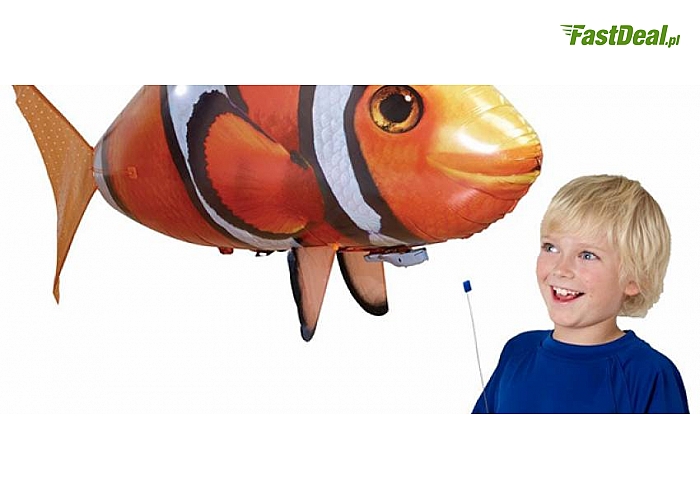 47 zł zamiast 140 zł za ZDALNIE STEROWANĄ, LATAJĄCĄ RYBĘ NEMO lub REKINA – IDEALNA NA PREZENT!