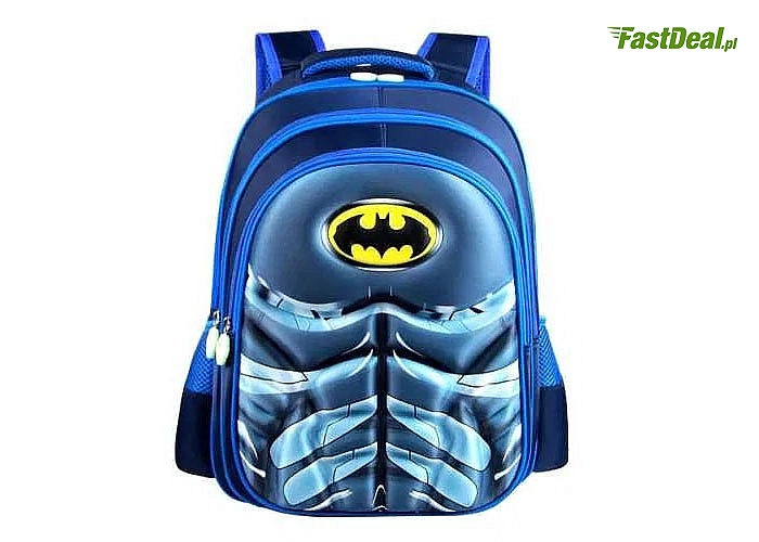 Plecak dla małych fanów superbohaterów Batmana i Spirdermana