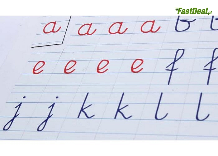 Alfabet magnetyczny MONTESSORI -literki pisane, Komplet pomocny w nauce pisania oraz czytania