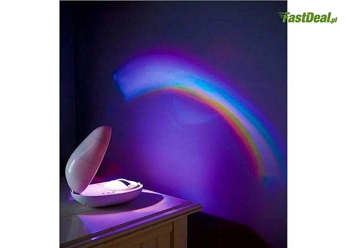 Projektor tęczy nastraja i zapewnia fenomenalny efekt wizualny w sypialni zarówno dziecka jak i dorosłej osoby
