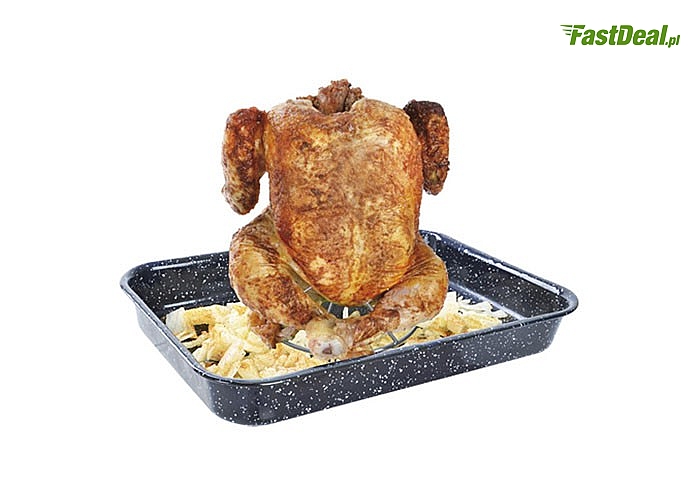 Stojący ruszt do pieczenia kurczaka. Zdrowo, smacznie i dietetycznie