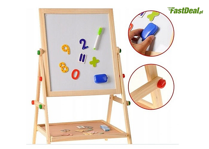 Dwustronna tablica edukacyjna to wiele godzin kreatywnej zabawy dla każdego dziecka