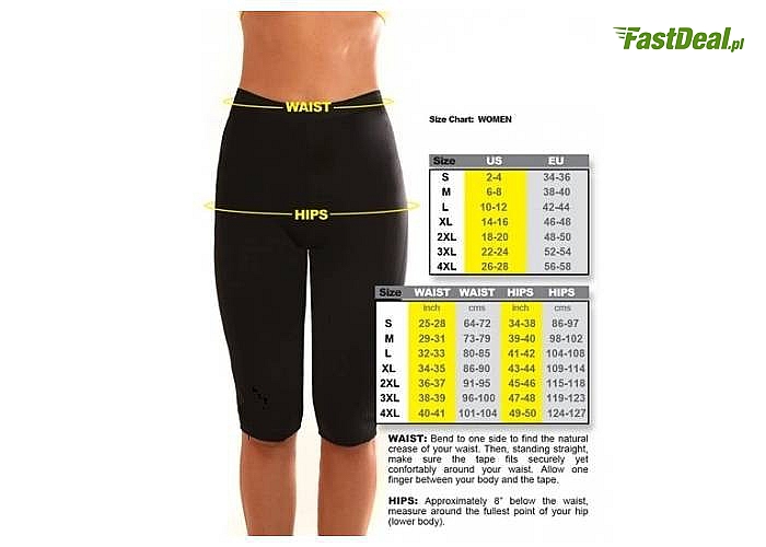 Spodnie neoprenowe treningowe pomogą w pozbyciu się nadmiaru centymetrów w talii, brzuchu i udach
