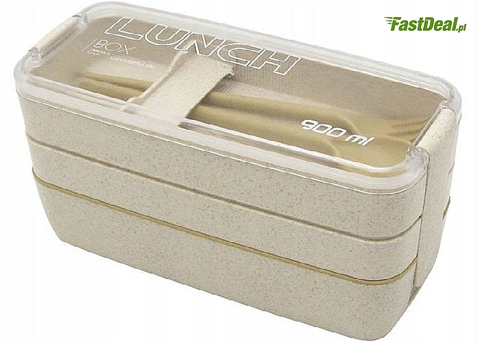 Lunch box doskonale nadaje się do zabierania posiłków do pracy i szkoły, w trasę czy wycieczkę