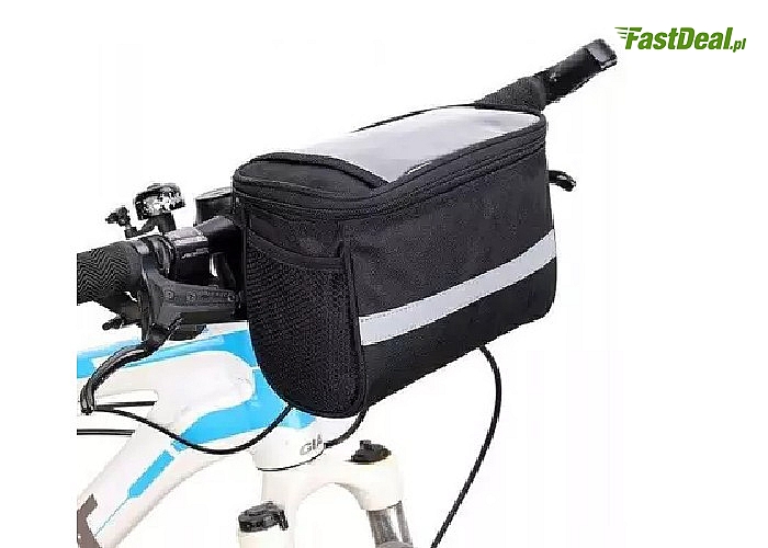 Uniwersalna torba rowerowa! Z przezroczystą kieszenią na telefon bądź mapę!