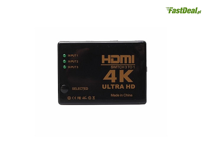 Switch Rozdzielacz Hdmi 3 w 1 3D 4K*2K HDCP