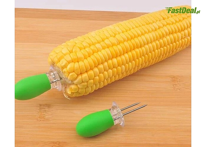 Zjedz kukurydzę bez parzenia rąk i robienia bałaganu- uchwyt na kolbę dla każdego smakosza!