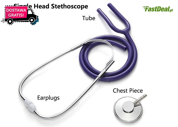 Do badania małych i dużych pacjentów! Stetoskop lekarski.