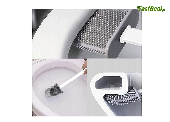 Zapewni dokładne czyszczenie- silikonowa szczotka toaletowa