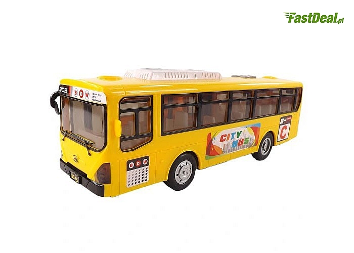 Autobus CITY BUS EXPRESS z otwieranymi drzwiami! Świetna zabawka dla dzieci!