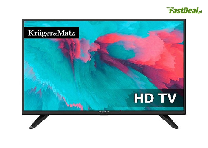 Nowy Standard! Telewizor Kruger&Matz 32" HD DVB-T2 H.265 HEVC