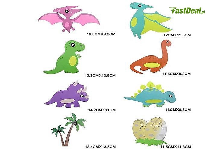 Sprężynki dinozaury kolorowa dekoracja, która urozmaici dziecięce przyjęcie