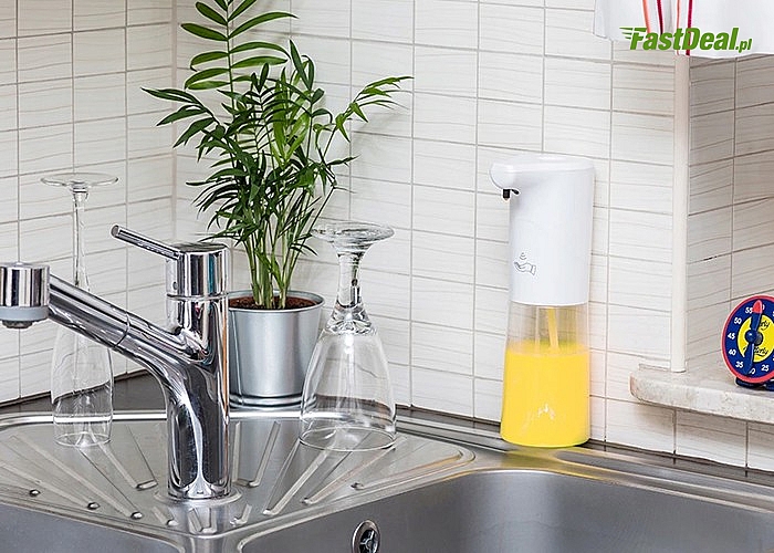 Bezdotykowy dozownik do mydła lub płynu do dezynfekcji! Higieniczne urządzenie niezbędne w Twoim domu lub miejscu pracy!