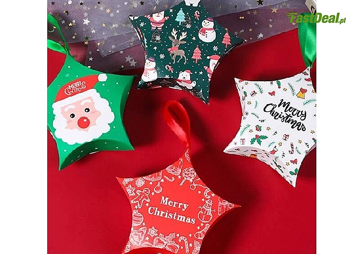 Obdaruj bliskich świątecznymi mini upominkami! Zapakuj je w małe pudełka w formie gwiazdek!