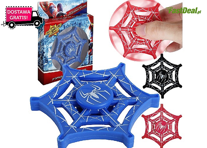Fidget spinner z Spidermanem! 3 kolory do wyboru